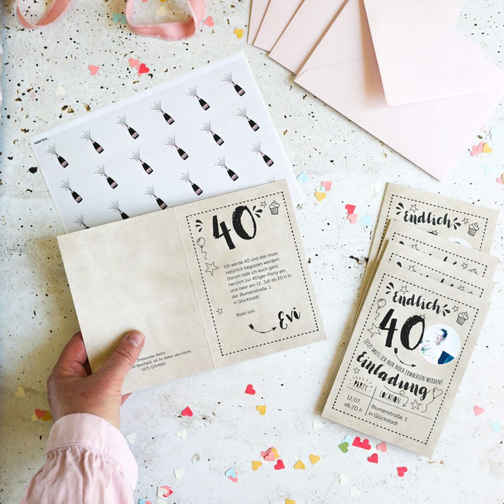 Einladungskarten individuell gestalten und bestellen