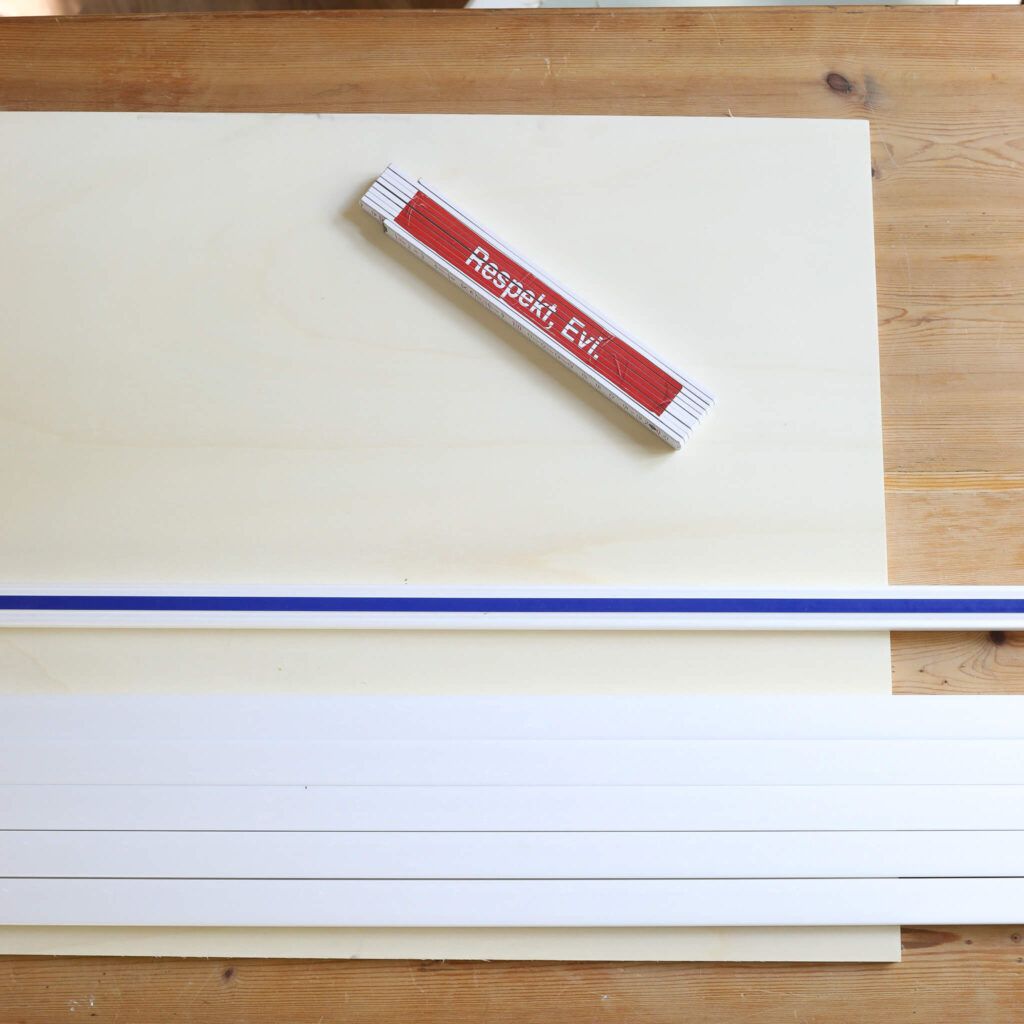 Kunststoffleisten für 3D Wandbild