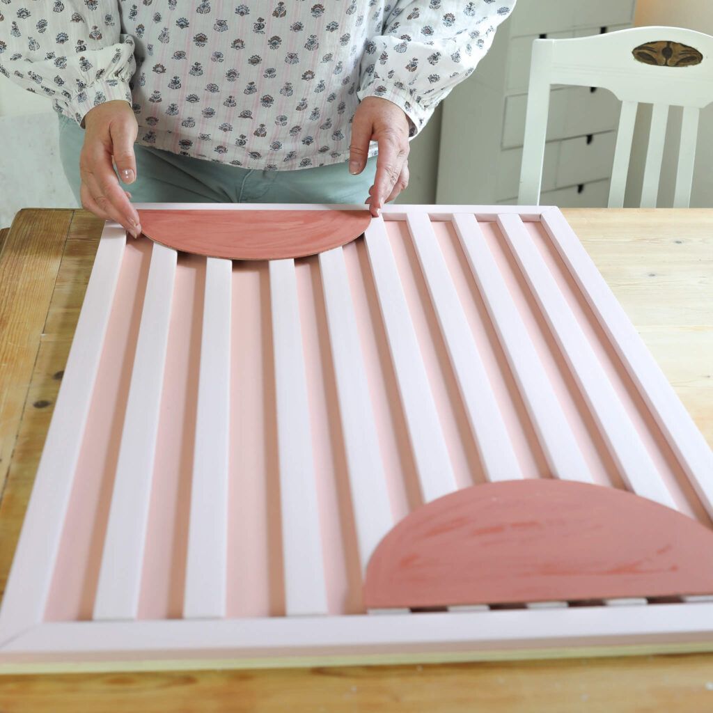 3D Wandbild im Streifenlook