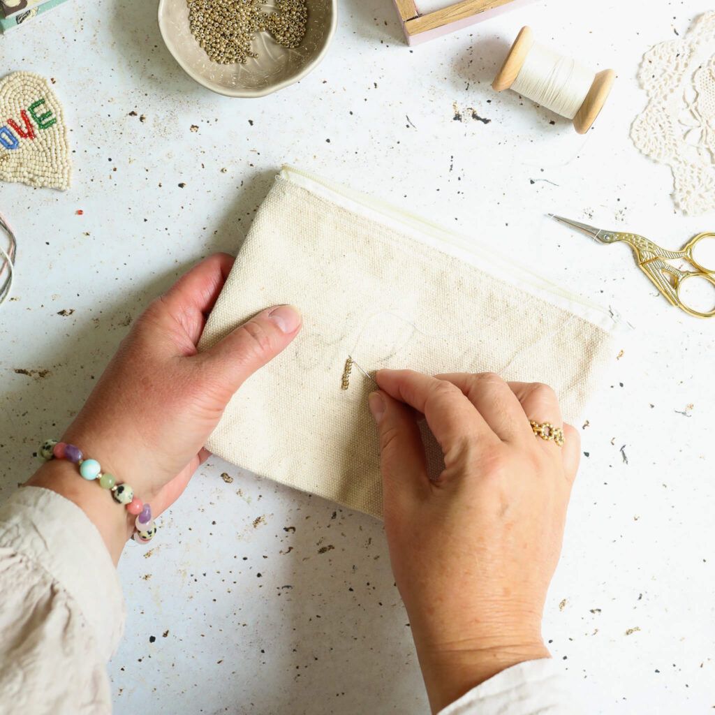 Perlenstickerei ganz leicht mit Anleitung