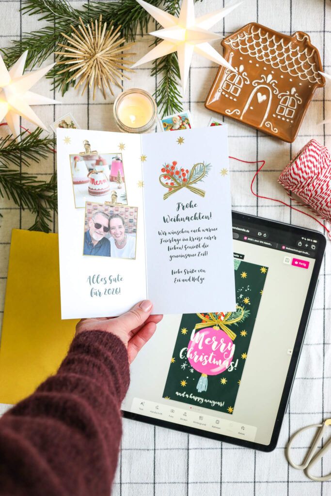 Weihnachtskarten mit Fotos individuell gestalten
