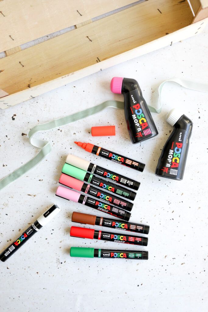 Posca MOP'r und Brush Marker für DIY Ostergeschenke 