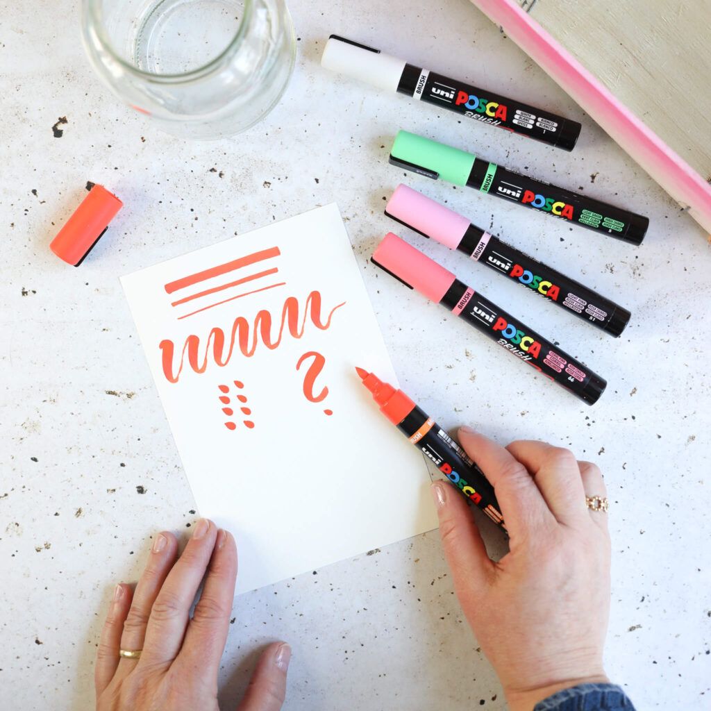 Varianten zum Bemalen und Verzieren mit dem Brush Marker von Posca