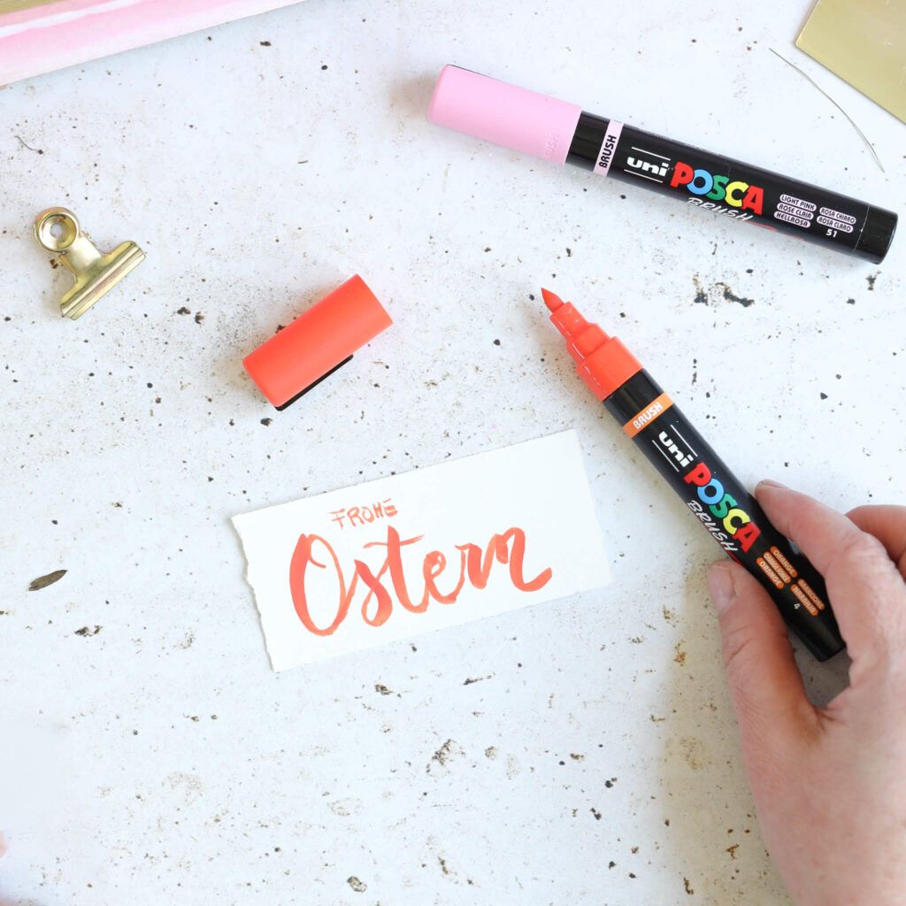 Ostergruß auf Papier malen